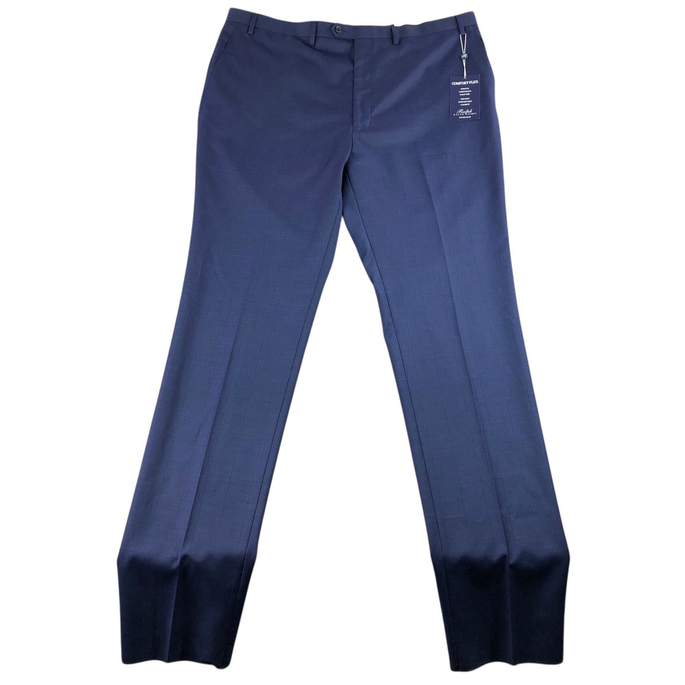 Ralph Lauren Men's 44L Blue Suit Separate Comfort Flex Dress Pants Classic Prep